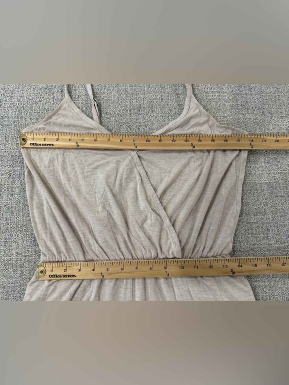 MeUndies UltraModal V-Neck Romper in Heather Oat - Picture 9 of 14
